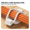 10 Pieces Desktop Cable Management Clip Screw-Mount for Vehicle