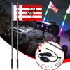 LED Whip Lights With Flag For Off-Road Vehicles Car Ambient Light RGB Light Neon Strip UTV ATV Antenna Led Whip Lights Tool C7D1