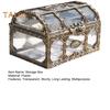 Retro Storage Box Jewelry Cosmetics Organizer Sturdy Structure Transparent Design Solid Jewelry Box Organizer Case