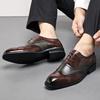 Men Oxford Shoes PU Splicing Low Heel Professional Classic Business Men Shoes Size 38-46