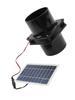 12V Ventilation Fan Round Duct Fan Solar Exhaust Fan