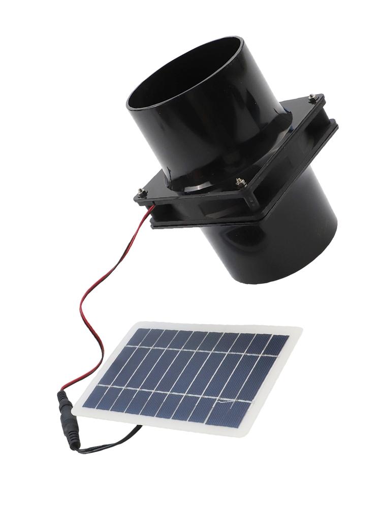 12V Ventilation Fan Round Duct Fan Solar Exhaust Fan