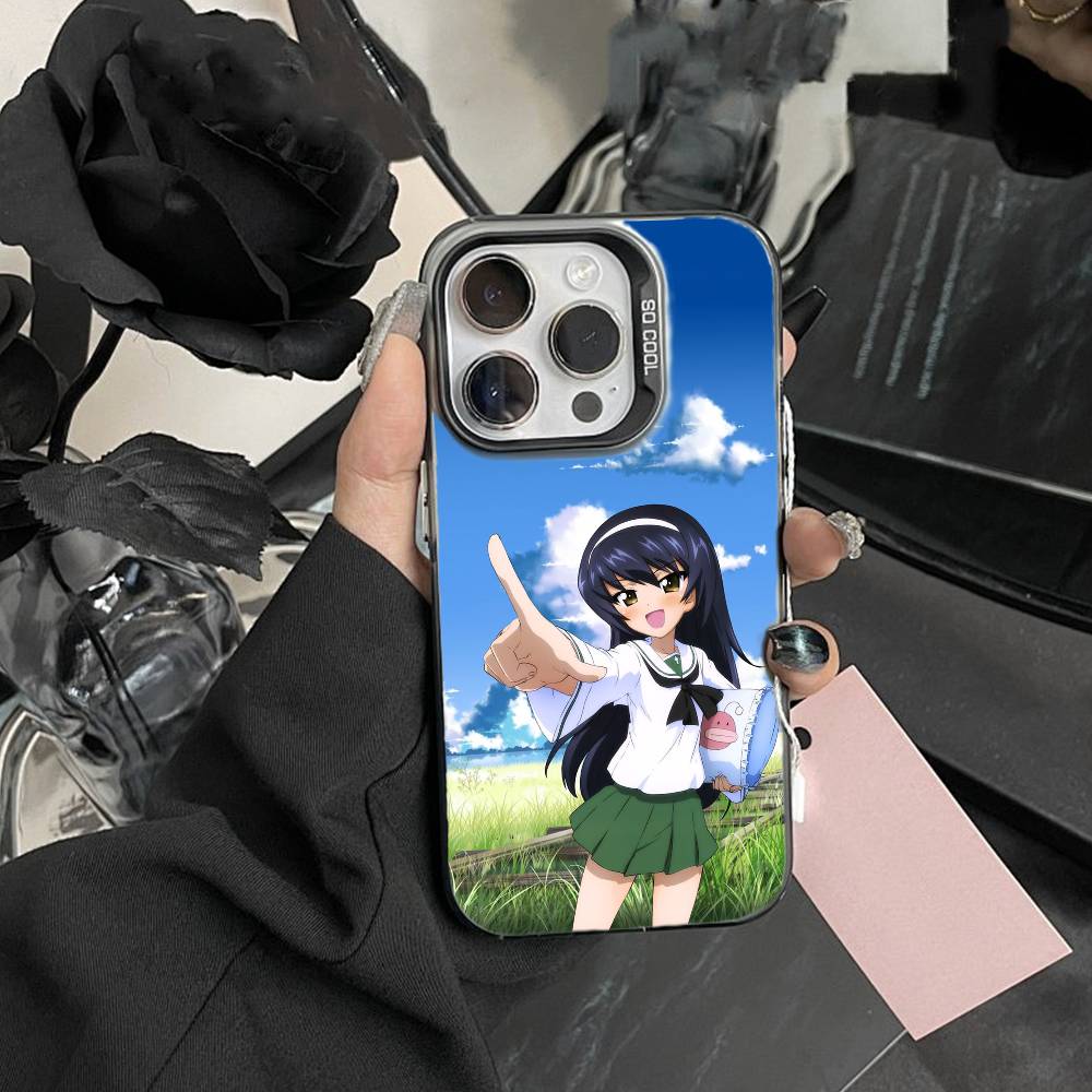 G-GIRLS Und P-PANZER Phone Case For iPhone 17,16,15,14,13,12,Pro MAX Black Matte Shockproof Cover