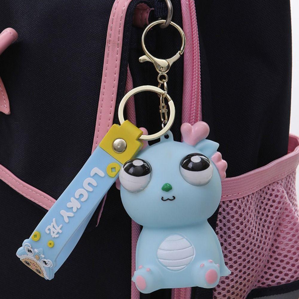 Simulation Dragon Pop-eyed Dragon Pendant Novelty Doll Dragon Squeeze Toys Baby Game
