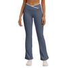 Slim Fit Yoga Pants With Crossed High Waist For Running And Fitness Women