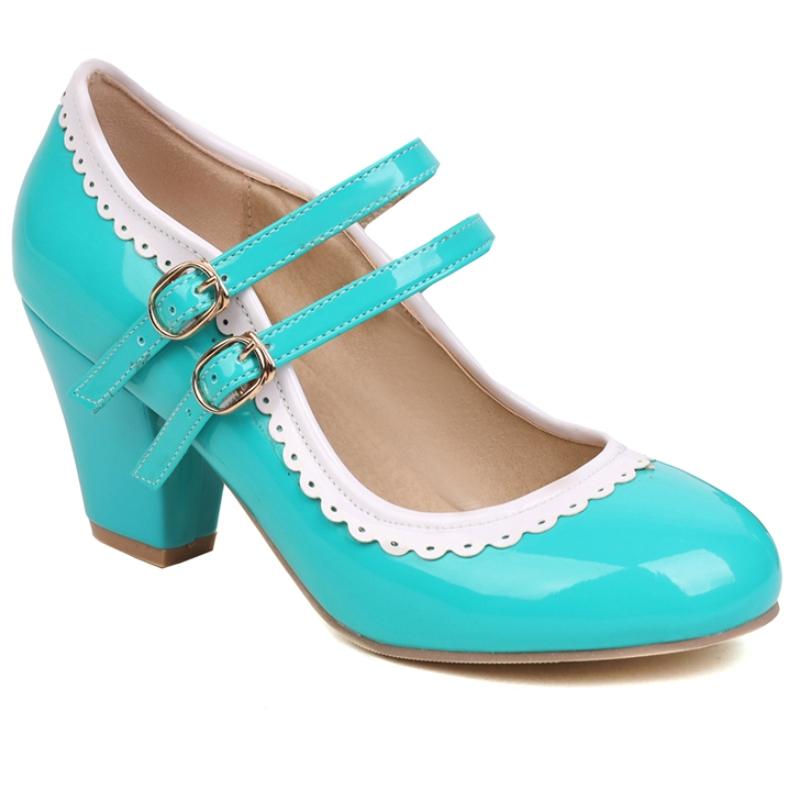 

Женские туфли на высоком каблуке Мэри Джейн Ремешки на щиколотке Черные Синие Красные Белые Розовые Туфли-лодочки на каблуке Вечерние Свадебные туфли Женские Большой размер 48 35 небесно-голубой