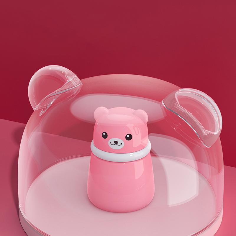 Children'S Cute Cartoon Bear Baby Puff Box Talcum Powde Prickly Heat Powde Storage Empty Box Portable Container Travel Daily