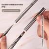 Double Head Nail Brush Metal Handle Uv Gel Liner Brush Painting Drawing Pen Crystal Acrylic Nail Art Manicure Brushes Tool