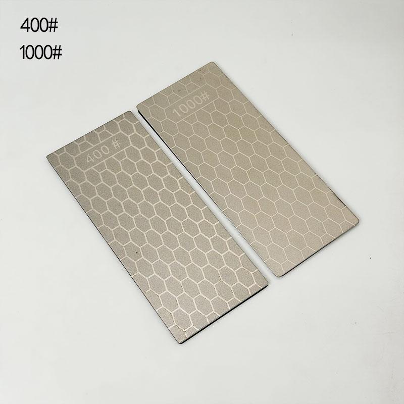 2 Pcs Professional Diamond Whetstone Ultra-thin Honeycomb Surface Fast Sharpening for Kitchen/Hunting Knives