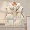 Women's Hooded 90% Down Loose Warm Vest