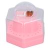 24 Holes 2 in 1 Drill Bits Stand Display Storage Box Nail Drill Bits Cleaning Brush Case Multifunctional Nail Drill Bits Case for Manicure