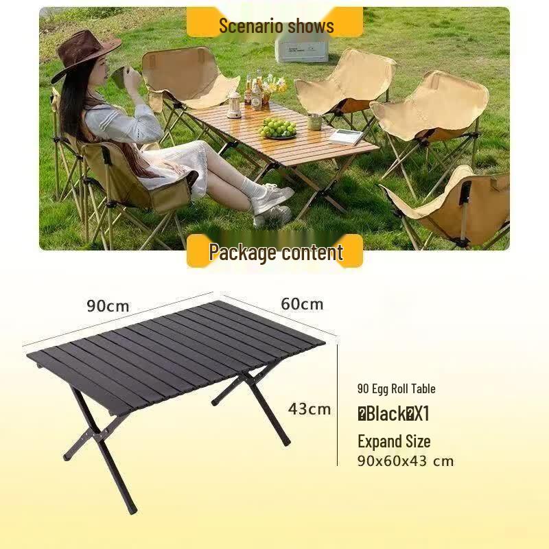 OIMG Portable Outdoor Folding Camping Table