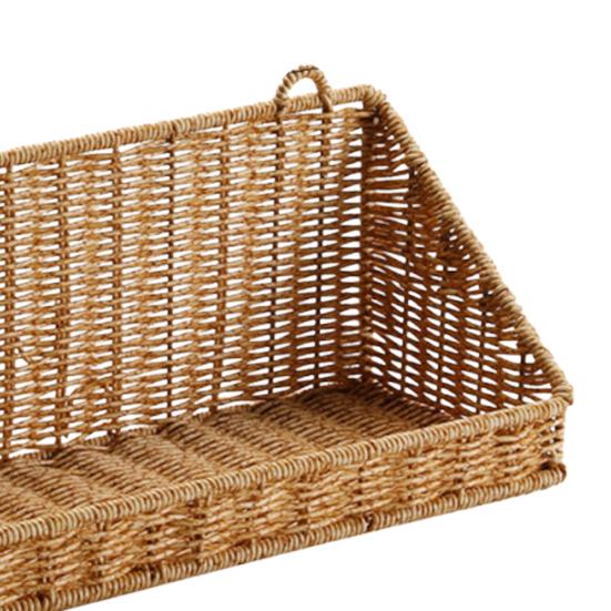 Étagère de rangement avec crochets Panier mural Grand design ventilé Panier compact pour cuisine salle de bain