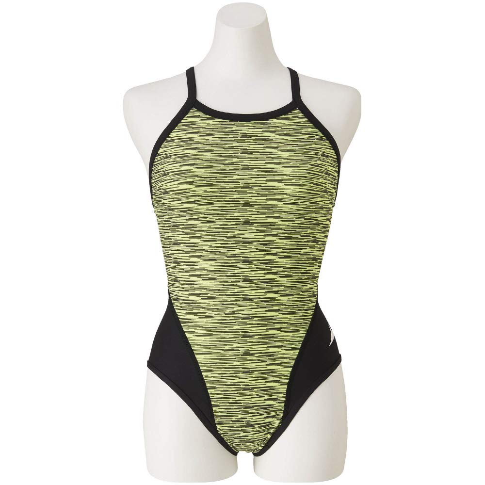 

MIZUNO Medium Safety Size for Competitive Swimwear and Training Women s Exersuit, Cut, Yellow, Small, N2MA977531,