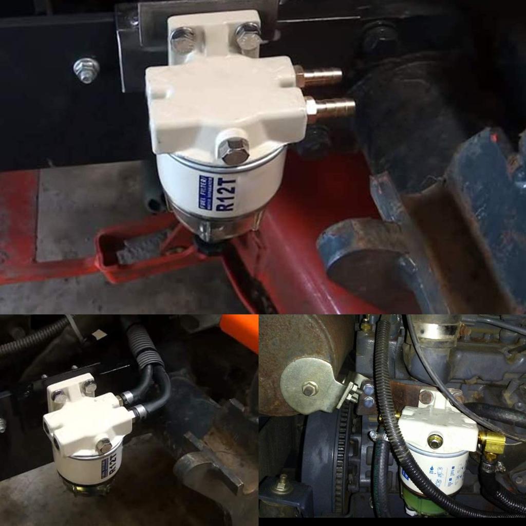 Entfernungsfilter Autokraftstofffilter Kraftstofffilter Edelstahlmaterial R12T Abscheider