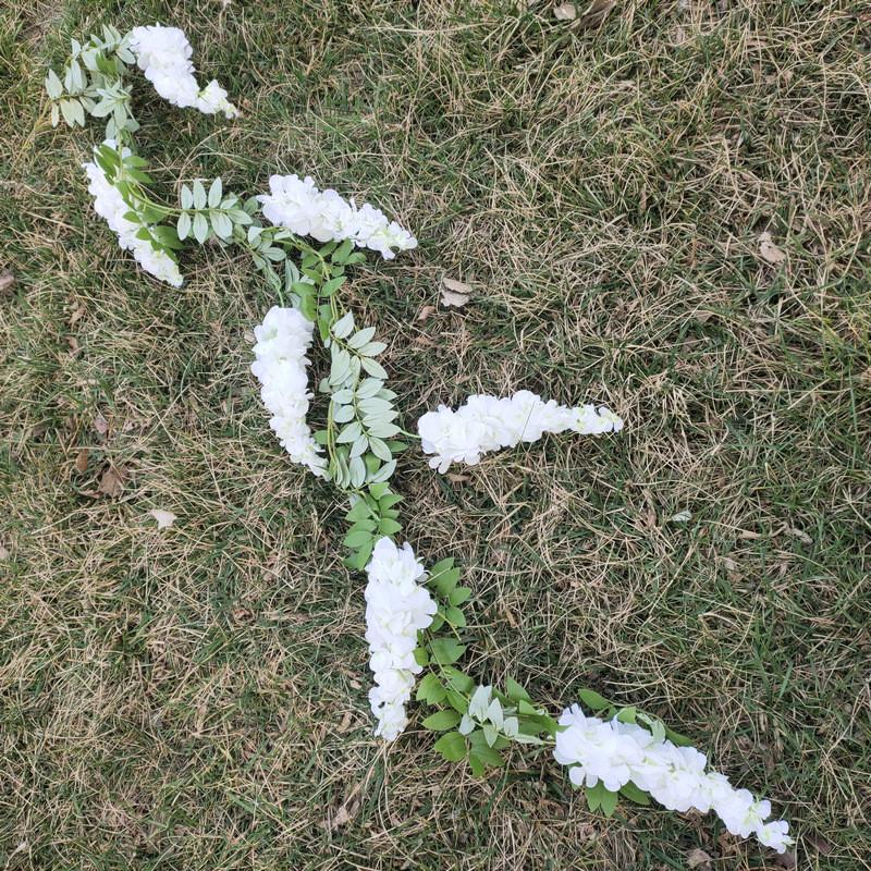 Faux Purple Wisteria Hanging Flowers For Wedding Decor And Event Arrangements Ceiling