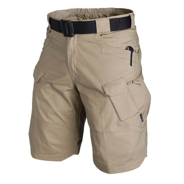 Four Four Heren Stedelijke Militaire Tactische Shorts Outdoor Waterdichte Slijtvaste Cargo Shorts Sneldrogend Multi-pocket Plus Size Wandelbroek 5XL kaki