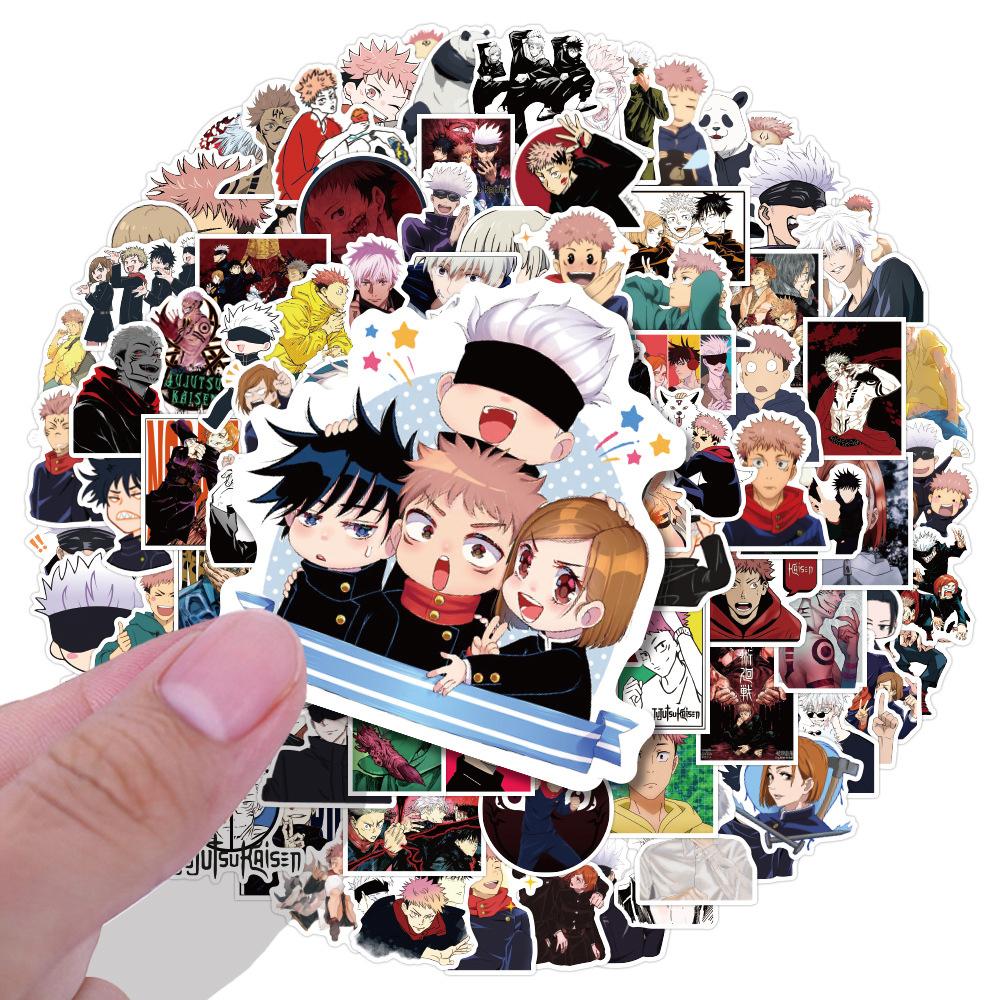 10/30/50/100pcs Cartoon Jujutsu Kaisen Stickers Japanese Anime Decals for Laptop Scrapbook Luggage Car Cool Graffiti Sticker Toy