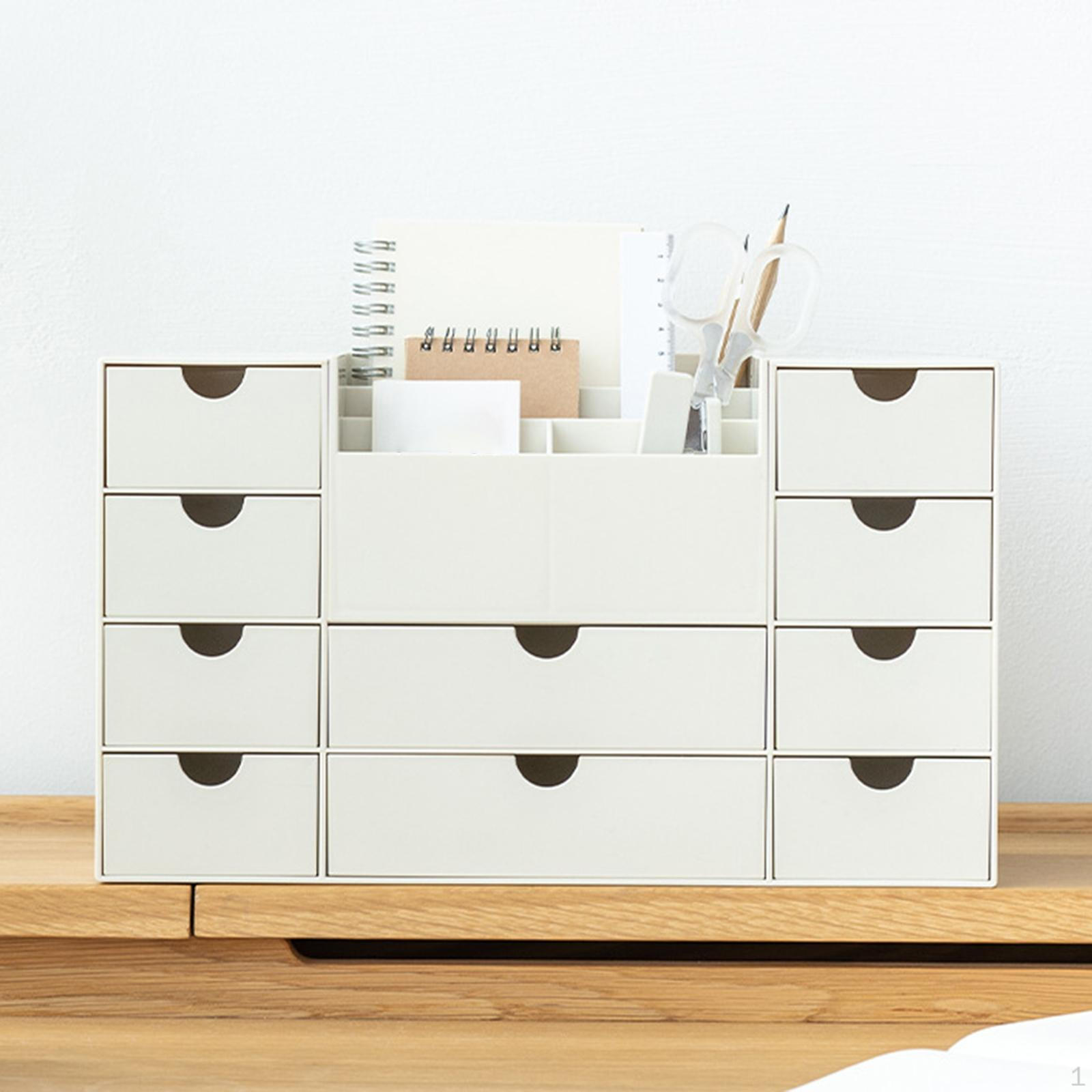 

Настольная шкатулка для украшений, органайзер для косметики, стационарный органайзер, ящик для хранения белый