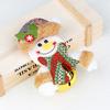 Christmas Bell Pendant Christmas Doll Cartoon Metal Round Bell Pendant Christmas Tree Decoration