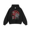 Heavyweight 420g Cotton Hoodie With Anime Print Unisex Oversized Streetwear Long Sleeve Sweatshirt