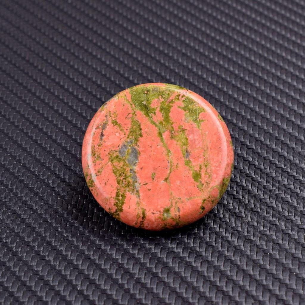 Natürliches 4cm rundes Kristall-Scheibe - Roher Energie-Stein für DIY-Gravur, Beliebtes Ornament