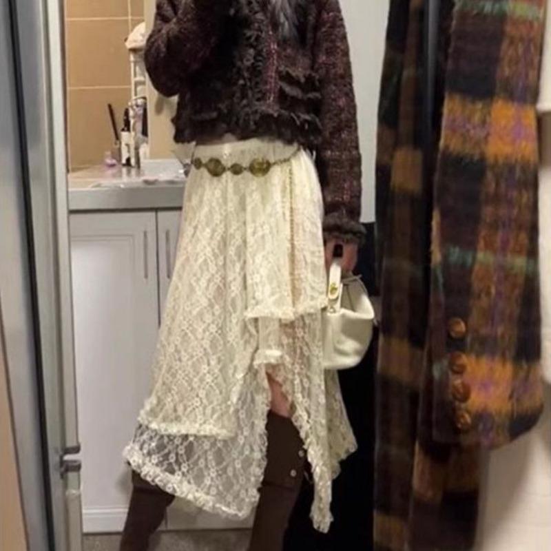 Prevalent Women Skirts All-match Korean Style Flowing Dating Popular Summer Aesthetic College New Arrival Fitness Floral Daily