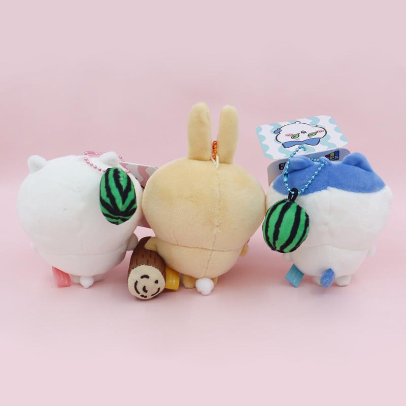 Chiikawa Plush Toy Bag Charm With Watermelon Design For Kids And Collectors