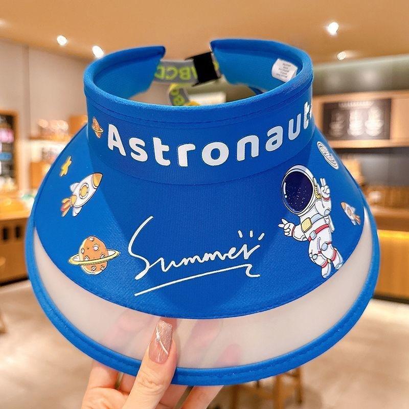 Children's Cute Cartoon Bunny Visor Hat for Boys and Girls, Sun Protection, Breathable, Summer UV Protection Sun Hat