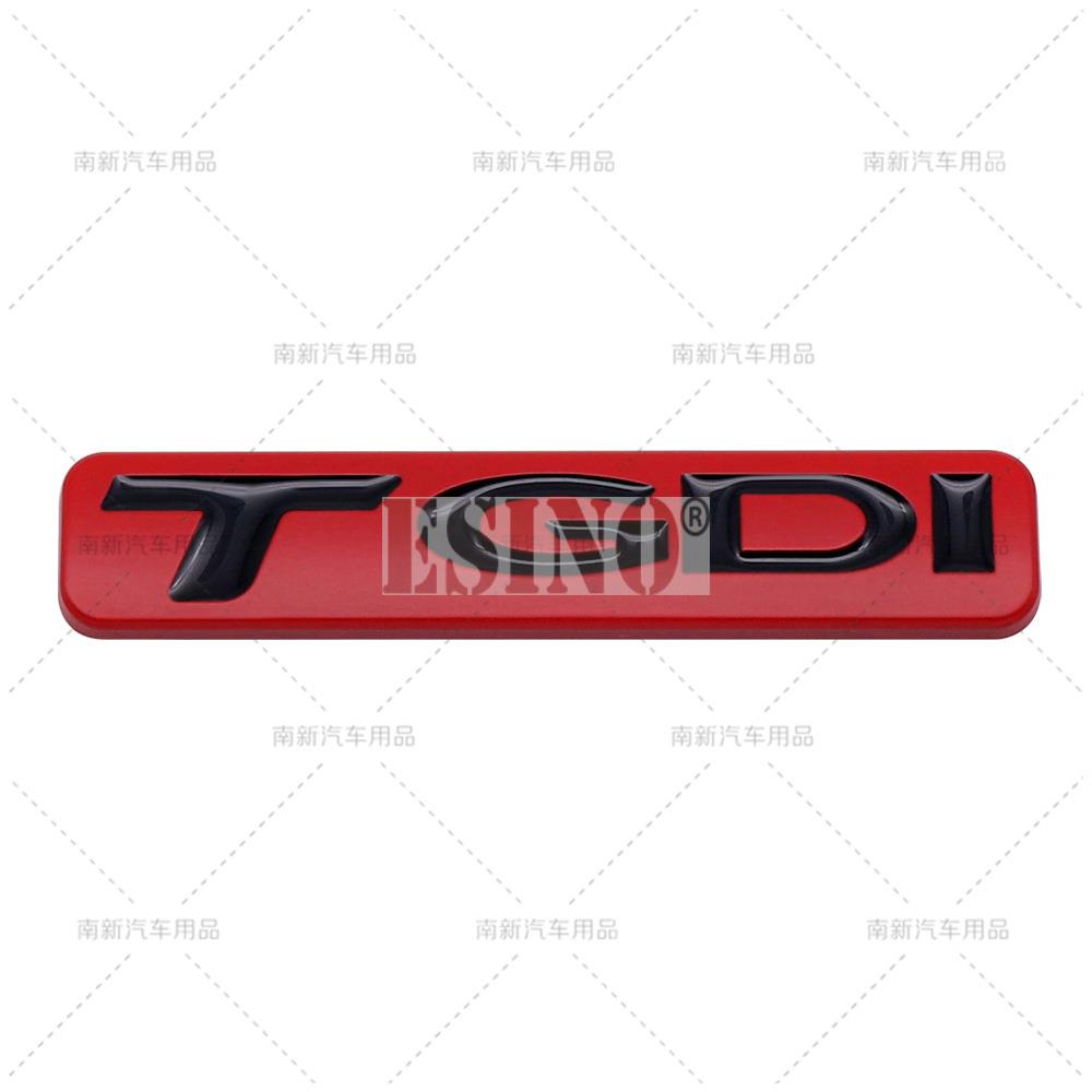 3D GDI TGDI Car Trunk Metal Zinc Alloy Adhesive Badge Emblem Rear Body Tailgate Badge for Sonata IX35 Tucson Elantra
