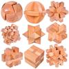 Rompecabezas de Madera Lu Ban Puzzle 3D Desbloquear Juegos de Inteligencia Para Adultos y Niños Juguetes Educativos Rompecabezas Madera