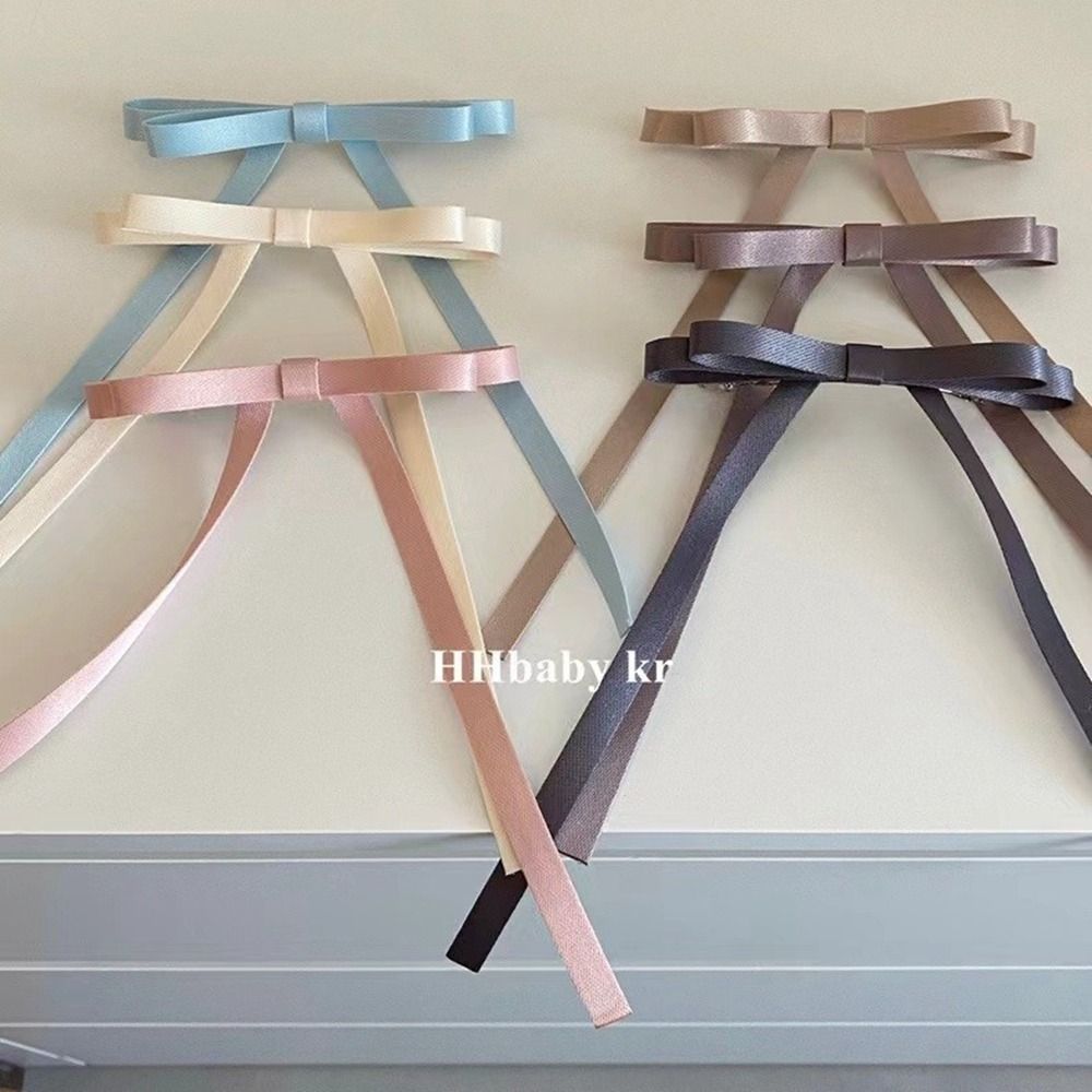 

Long Tassel Ballet Style Hair Clip Bowknot Balletcore Bow Hairpin Retro Female Hair Accessories style 8