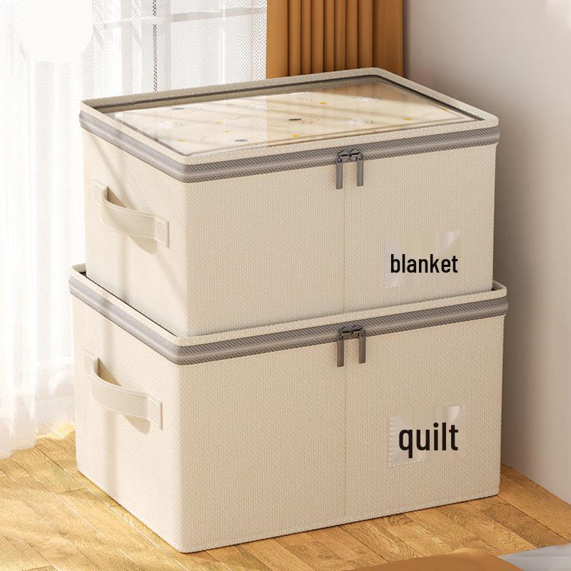 New Tianshan Cotton & Linen Large Washable Storage Box for Clothes