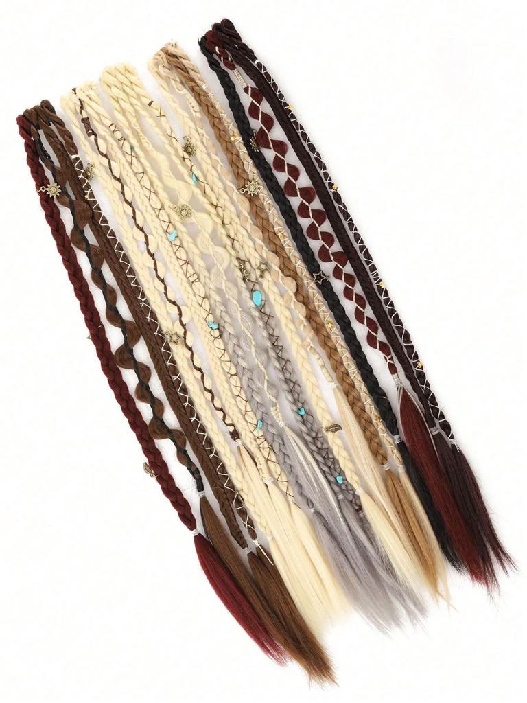 2Pcs Long Braid Hairpiece Clip In Hair Extensions