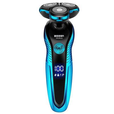 Elektrikli Tıraş Makinesi Yıkanabilir Şarj Edilebilir Elektrikli Tıraş Makinesi Döner Tıraş Makinesi Erkekler için Sakal Düzeltici Islak-Kuru Çift Kullanımlı