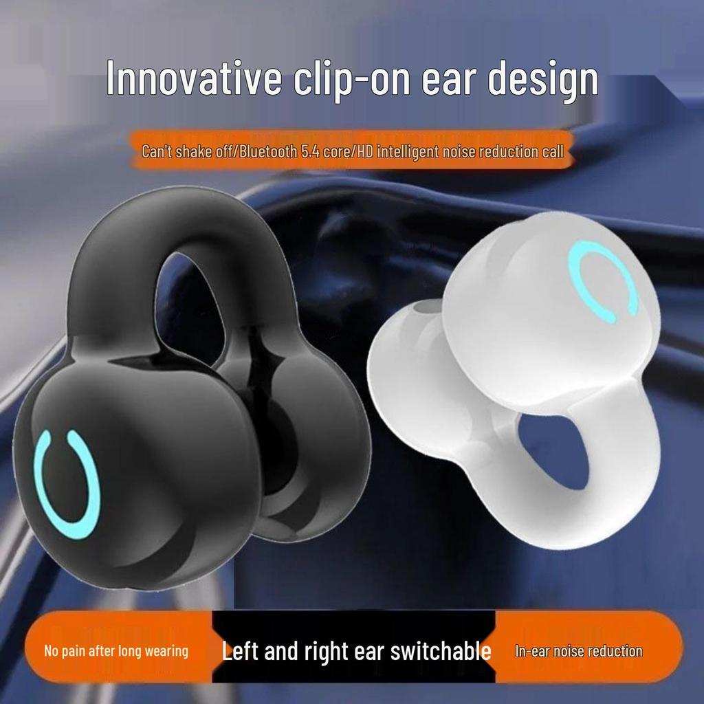 YX09 Bluetooth Earbuds - True Wireless, Ear Clip Style, Gaming & Sports, Ultra-Long Battery, Ultra-Low Latency, Best Seller