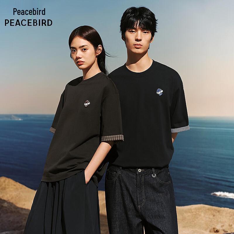 Peacebird Men s Skate Dog Embroidered T-Shirt L