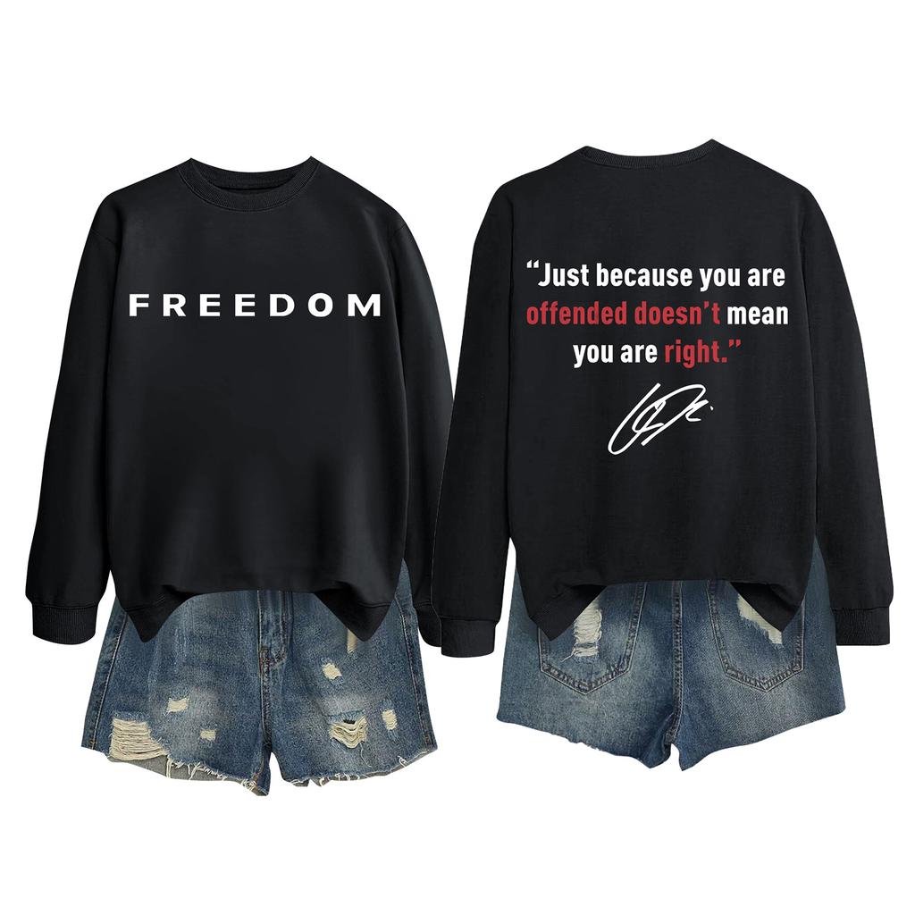 Women's Fashion Casual Long Sleeve Printed Round Neck Sweatshirt Top
