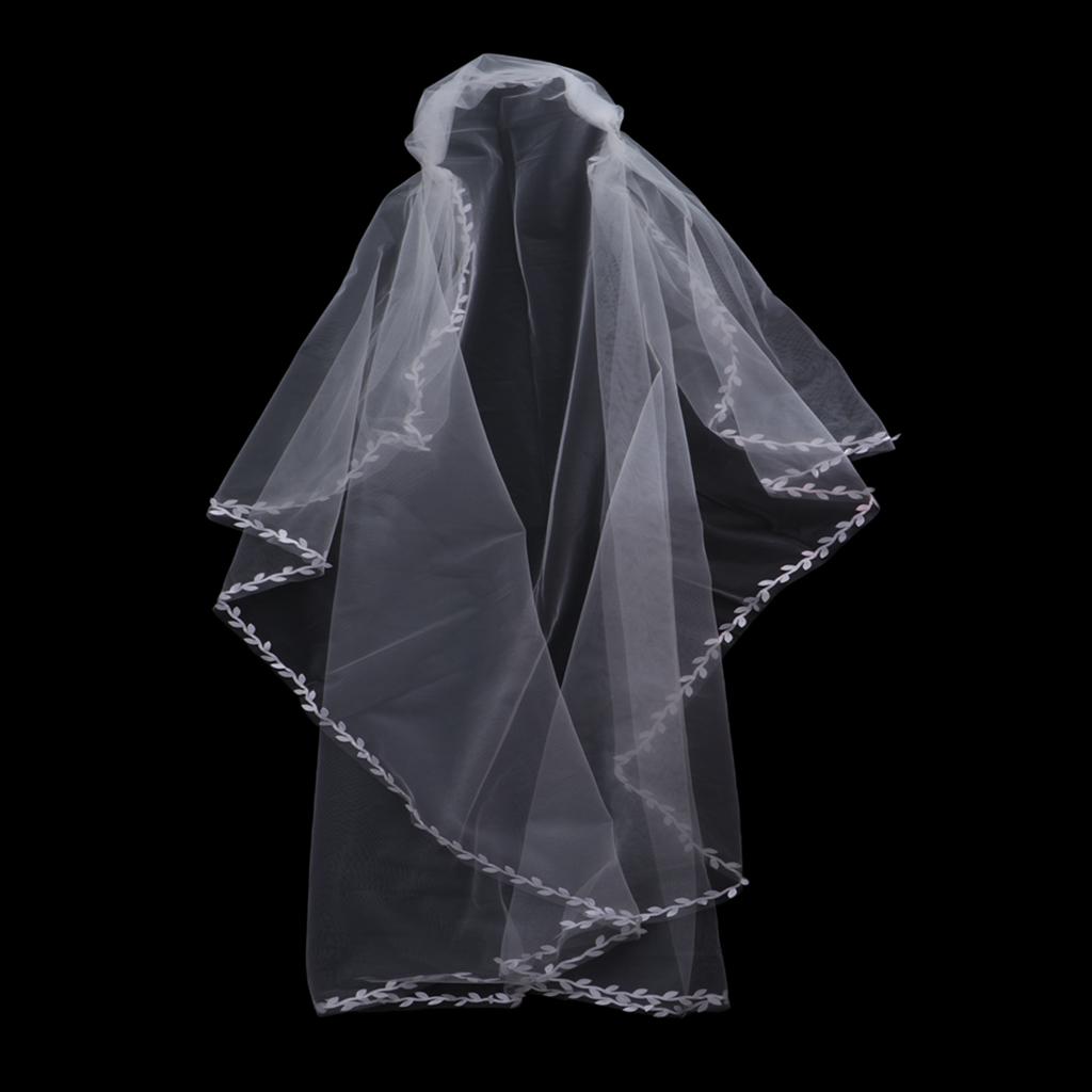 white wedding veil