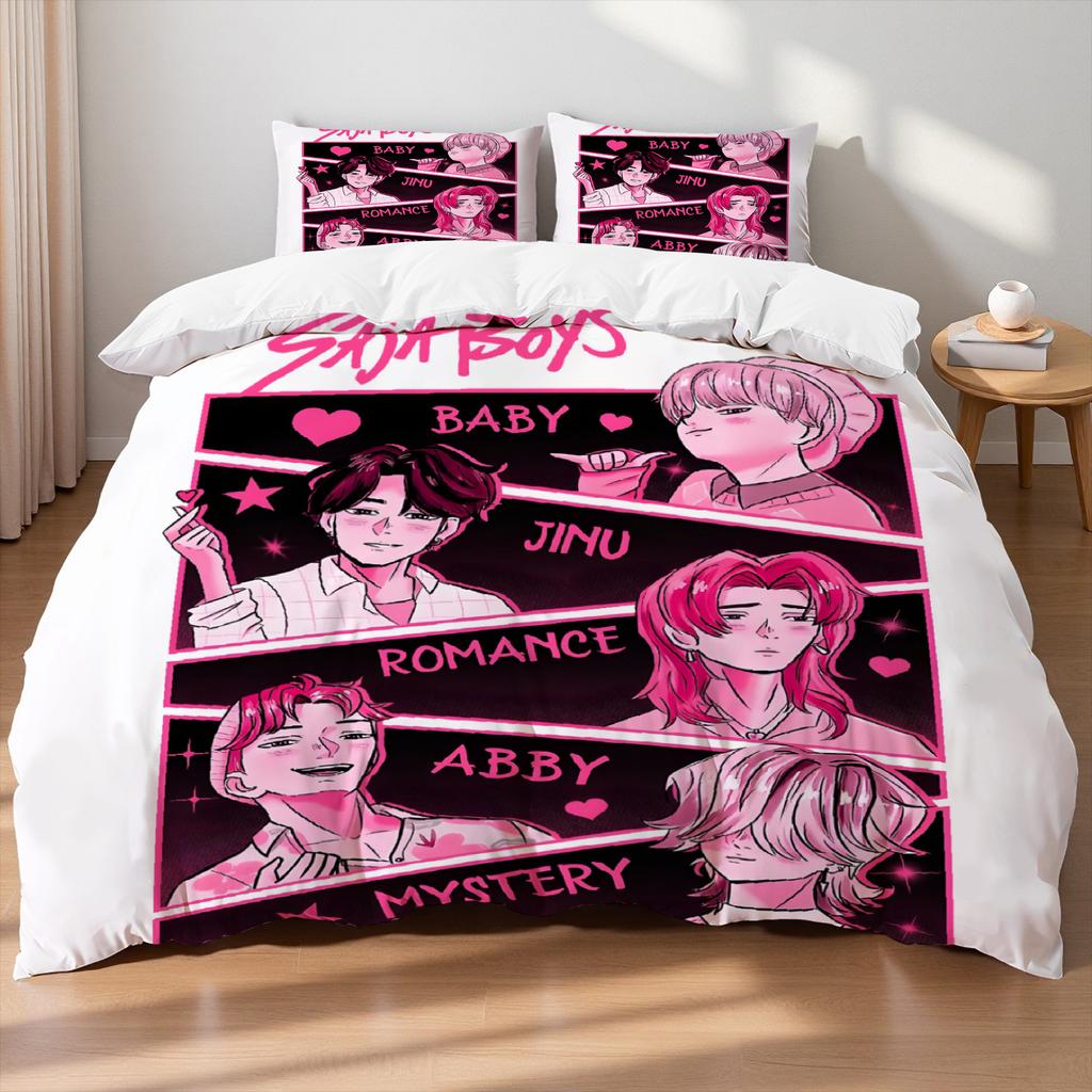 Zoey Demon Hunters K-pop Girls Boys Group Printed Coreless Duvet Cover Multi Size Bedroom Dormitory Holiday Bedding Decoration