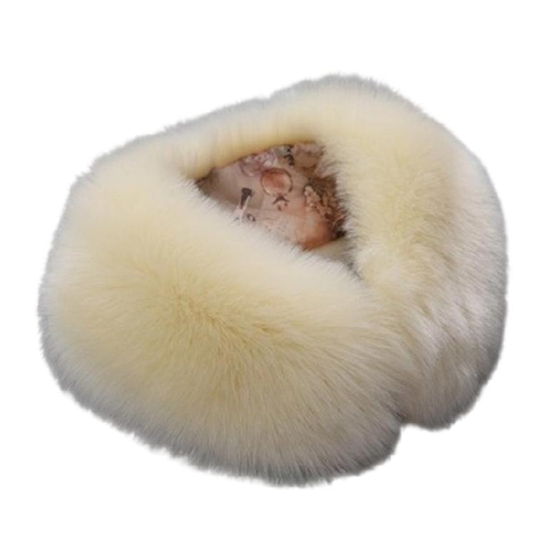 Soft Winter Neck Scarf Friendly Artificial Furs Design Portable Winter Scarf For Hiking Running And Travel