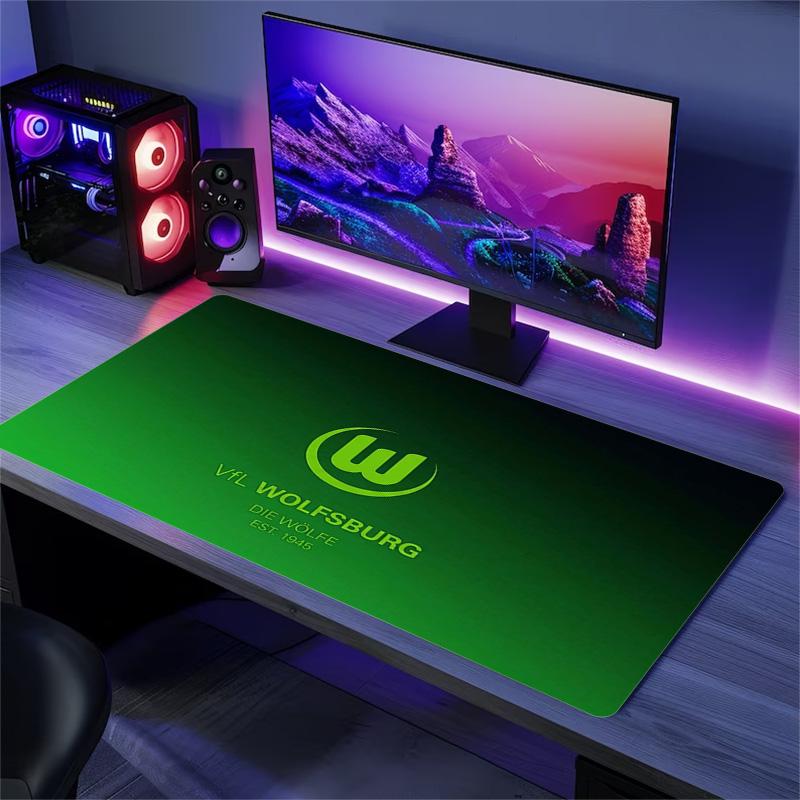 VfL Wolfsburg Color Mouse Pad Large Gaming Table Cushion Non-slip Laptop Tablet Big Mousepad XXL Mat Mini PC Playmat With Lock edge