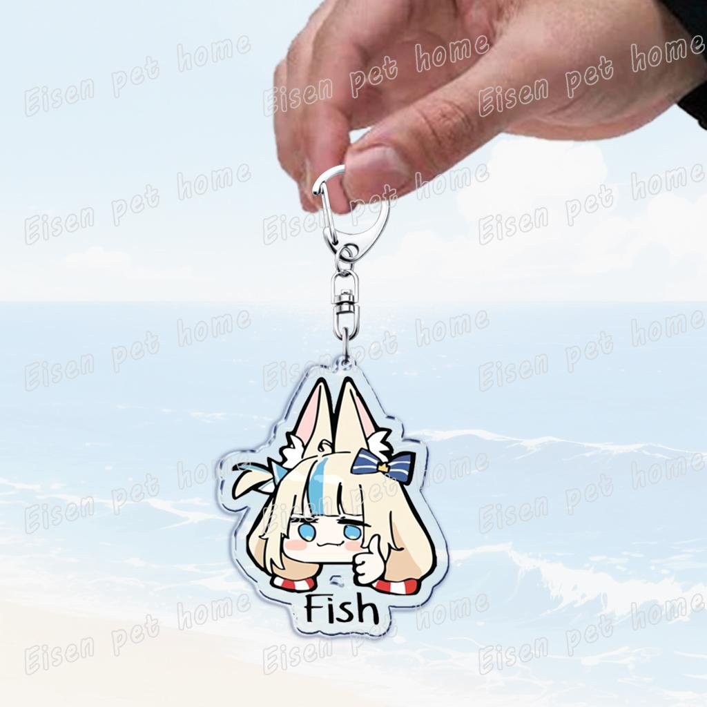 Cute Manga Sameko Saba Keychain Llavero Accessories Bag Cute Anime Kawaii Farming Charm Women's Keyrings Fans Gift