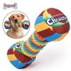 Durable Dog Chew Toy With Squeaker - Colorful-shaped Dental Cleaning Small To Medium Dogs