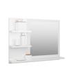VidaXL Bathroom Mirror Glossy White 60x10.5x45 Cm Chipboard 805012