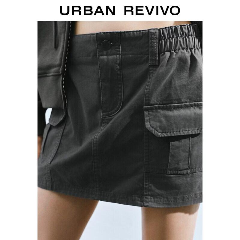UR Women's Autumn Casual Patch Pocket Short Skirt