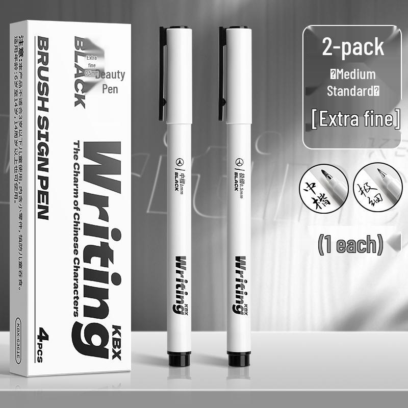 Elegant Calligraphy Brush Pen - Student & Adult Beginner, Fountain Pen Style with Soft Tip for Regular Script