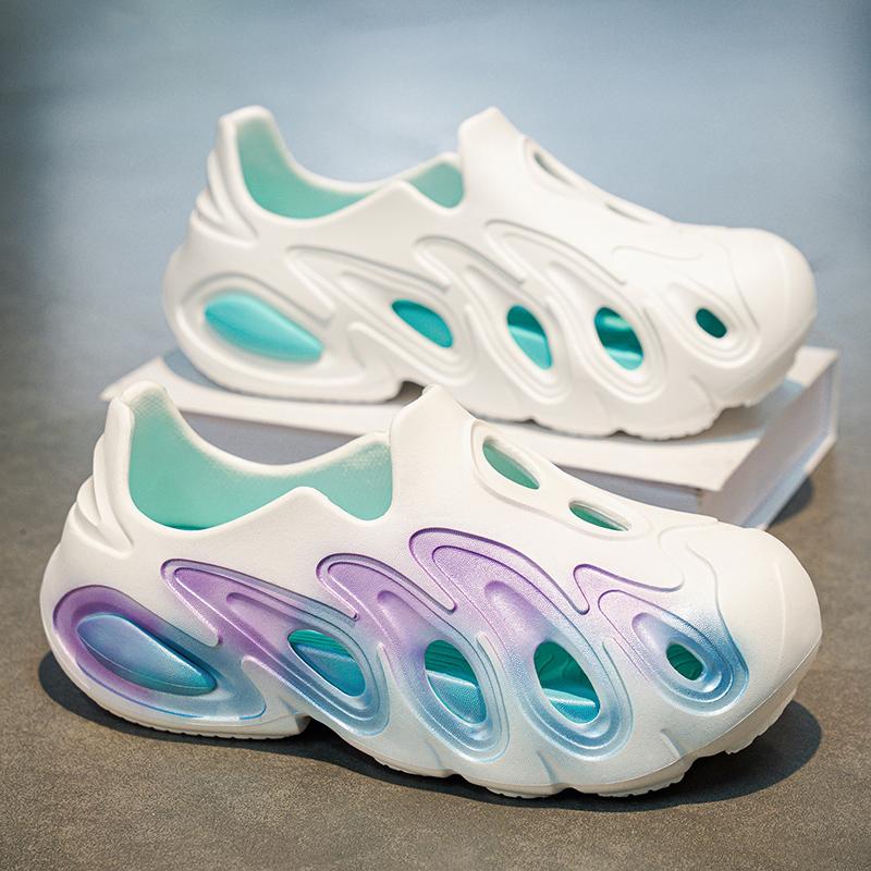 Sandali da uomo estivi Pantofole da spiaggia Pantofole da esterno alla moda Scarpe casual da spiaggia per sport acquatici Infradito cave traspiranti Sneaker da uomo economica Aqua