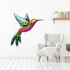 Metal Hummingbird Art Iron Sculpture for Home Garden Decor Easy To Hang Fade Resistant Rust Free Eye Catching Display