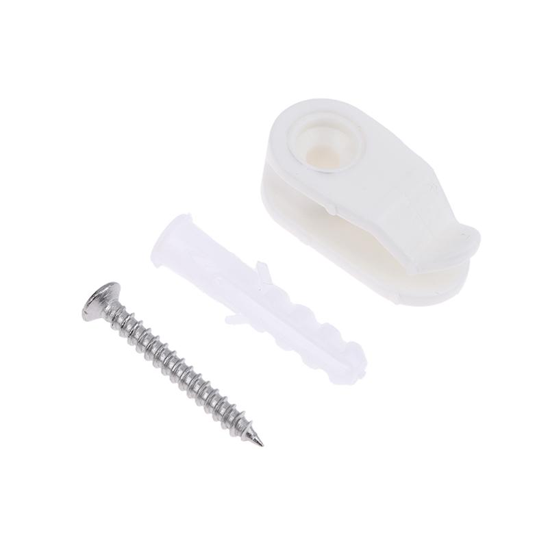 20Pcs Outdoor String Lights Clips Screw-In Plastic Hangers Lights Hanger Hooks For Plant Baskets String Lights Decoration